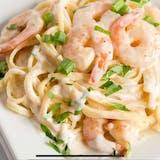 Fettuccine Alfredo with Shrimp